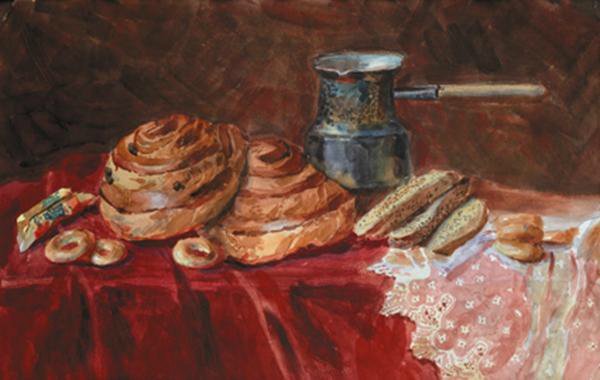 Андрияка Сергей Николаевич-натюрморт с самоваром