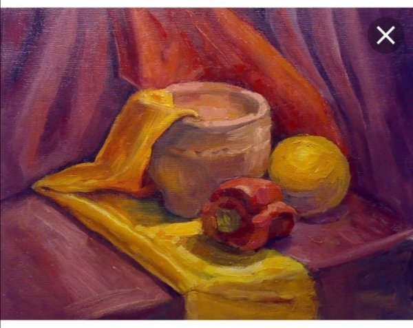 Этюд Крынки акварелью этапы