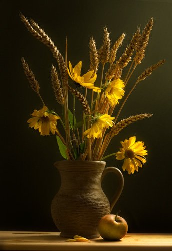 Натюрморт с колосьями