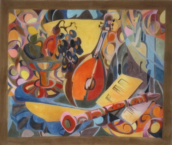 Домра в живописи