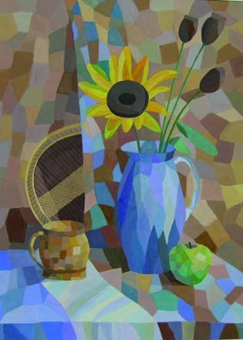 Декоративный натюрморт в холодной гамме (50 фото)