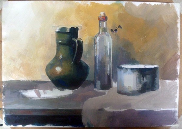 Натюрморт акварелью