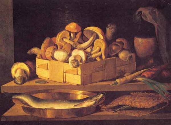 Хруцкий Иван Фомич натюрморт с грибами