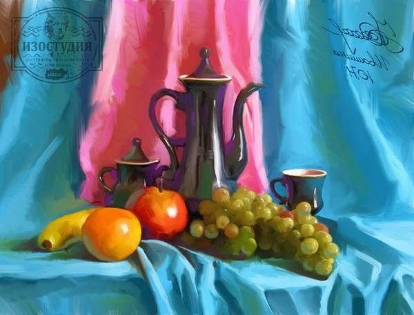 Натюрморт гуашью профессионально