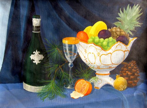 Новогодние рисунки карандашом