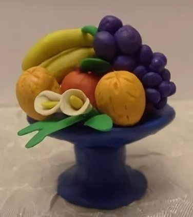 Пластилинография фрукты
