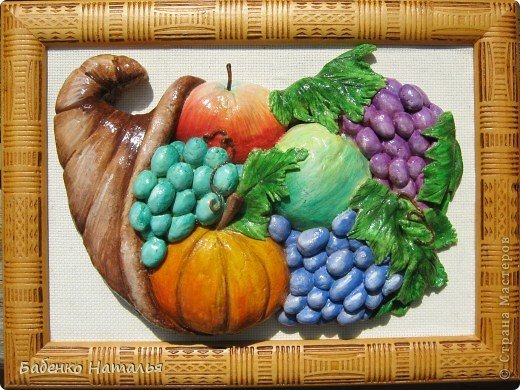 Фрукты из соленого теста