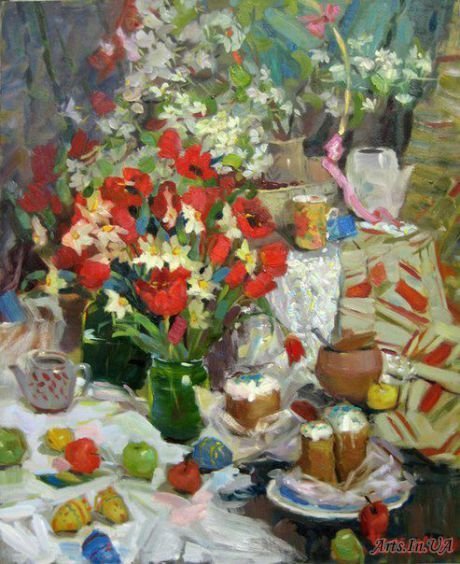 Акварели Ольги Александровны Романовой Пасха