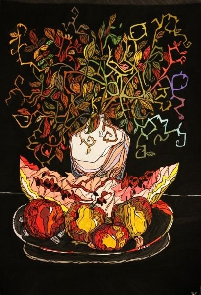 Натюрморт в графике студия Матисс