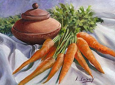 Морковь живопись