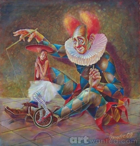 Малых Виктор художник клоуны