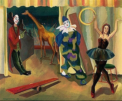 Цирк и театр в живописи