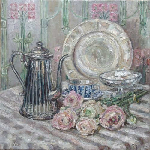 Кофейник живопись