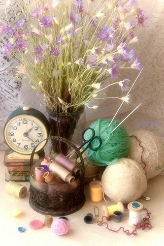 Натюрморт с пряжей