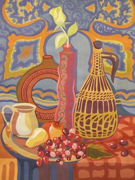 Натюрморт маркерами