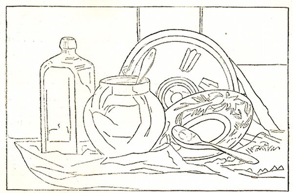 Композиция натюрморт раскраска