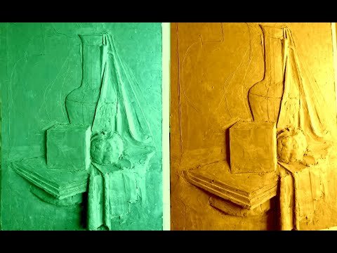 Двухплановый рельеф натюрморт