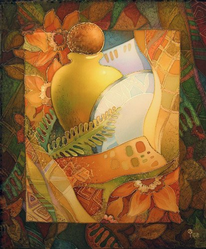 Батик натюрморт декоративный