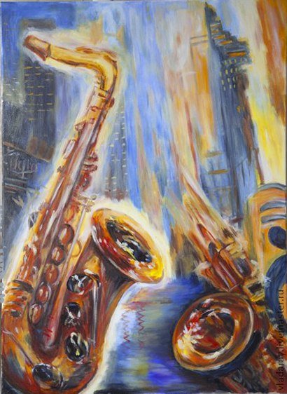 Саксофон в живописи