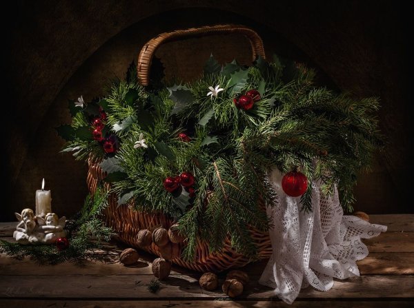 Новогодний натюрморт Графика