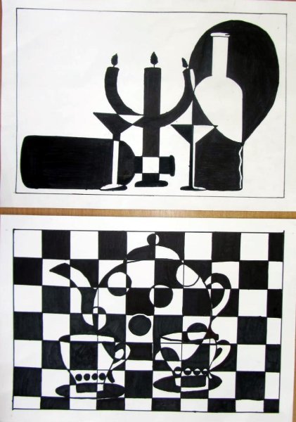 Плоскостной натюрморт декоративный