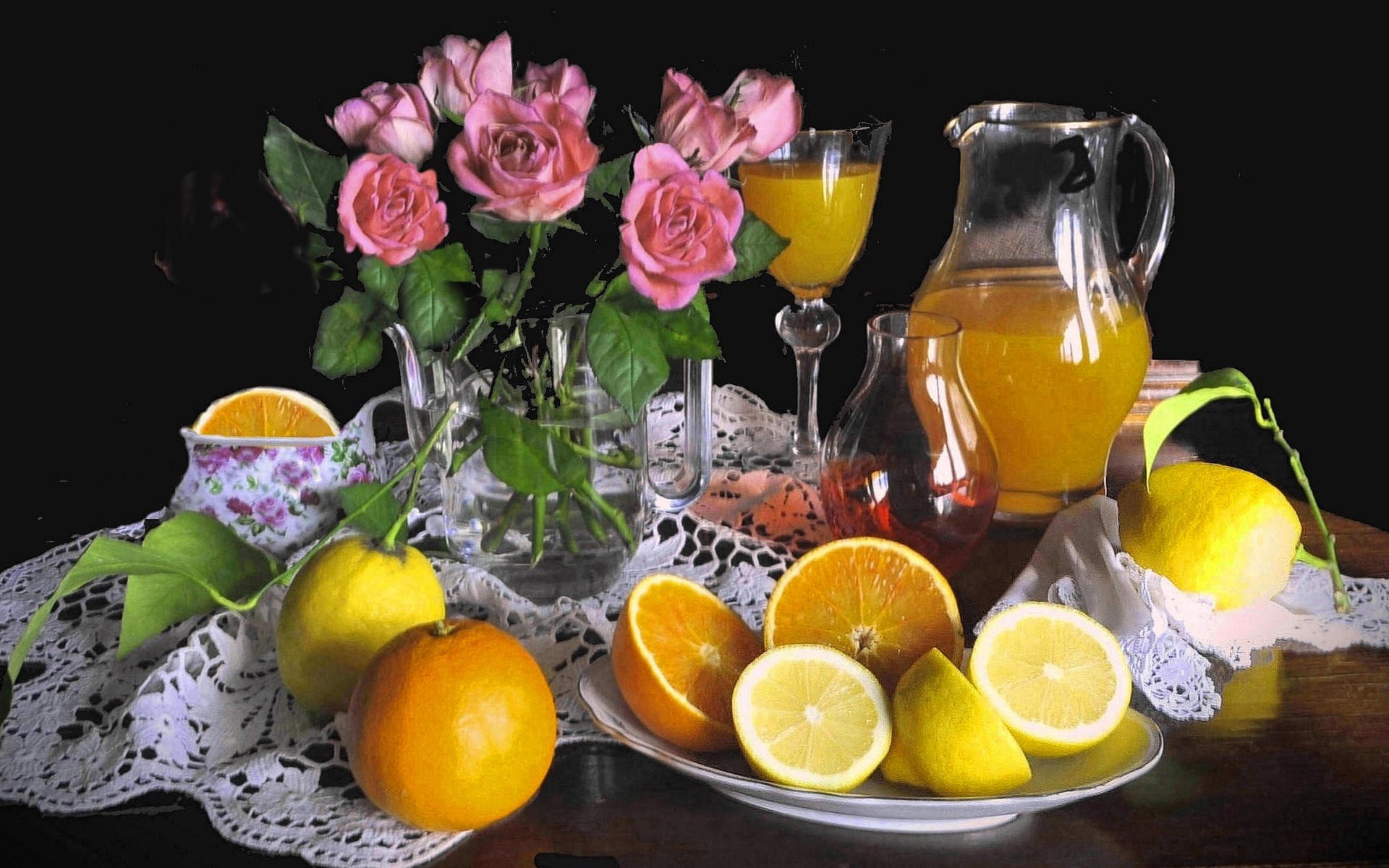 Натюрморт с апельсинами и лимонами