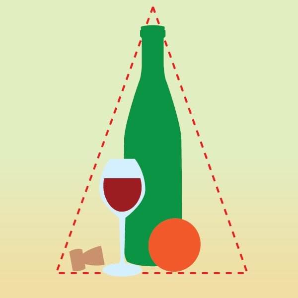 Композиция натюрморта в треугольнике