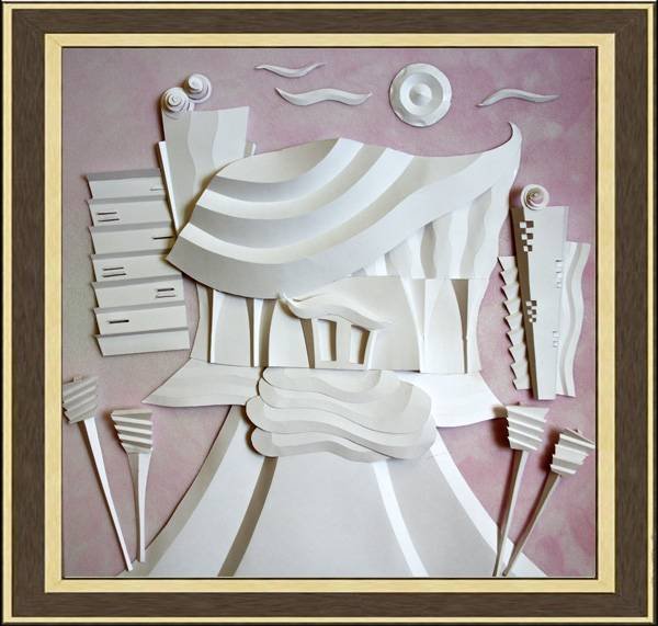 Поделки из мятой бумаги.