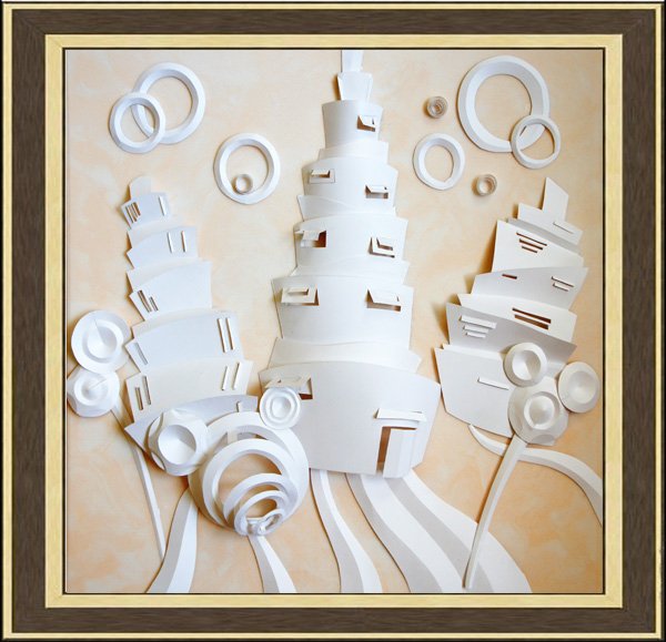 Бумагопластика букет цветов