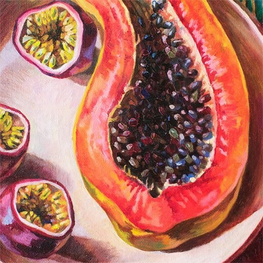 Гиперреализм фрукты живопись