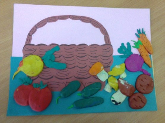 Аппликация. Овощи