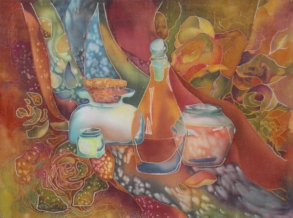 Горячий батик натюрморт