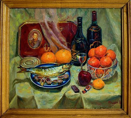 Натюрморт селедка и лимон (49 фото)