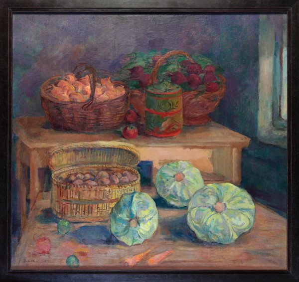 Хрустальный бокал живопись