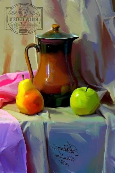 Натюрморт с грушами