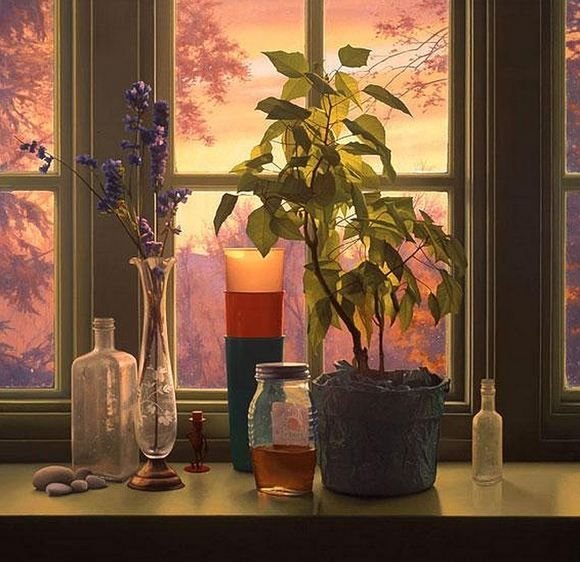 Натюрморт в контражуре гуашь