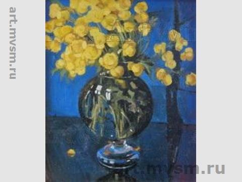 Головин натюрморт цветы в вазе