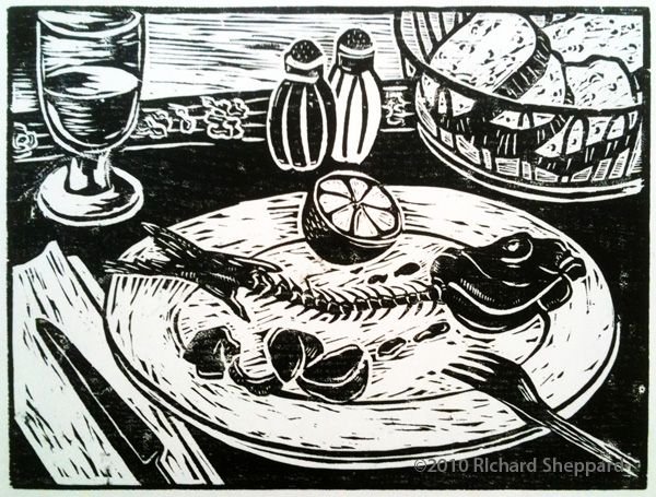 Синицын Николай Васильевич линогравюра