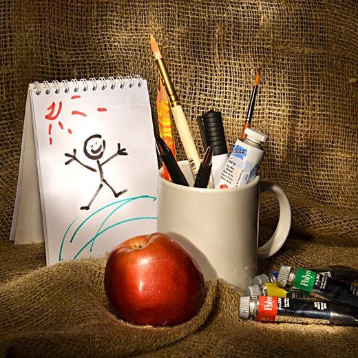 Натюрморт вещи художника