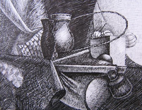 Стилизация цветок в горшке