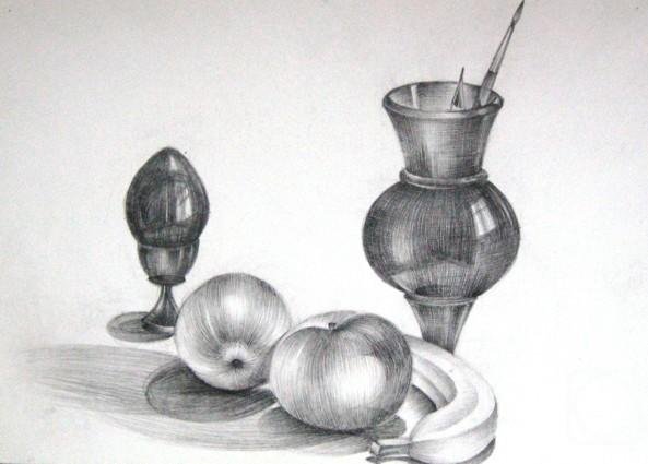 Кувшин карандашом