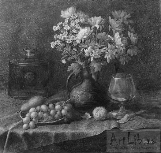 Сельский натюрморт Графика