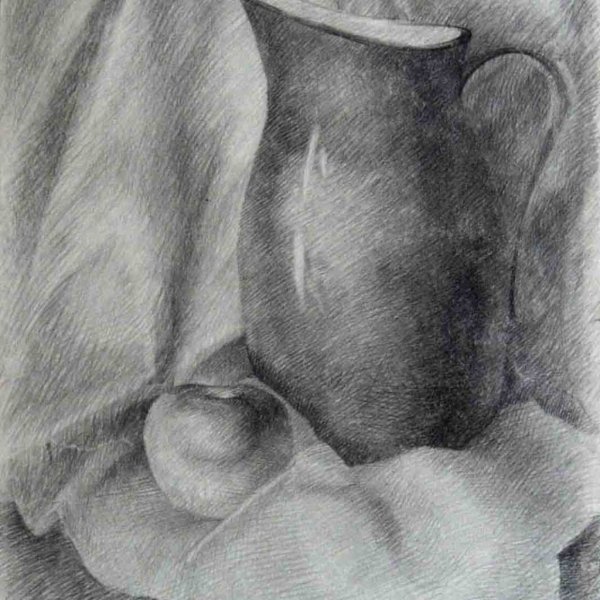 Натюрморт простым карандашом