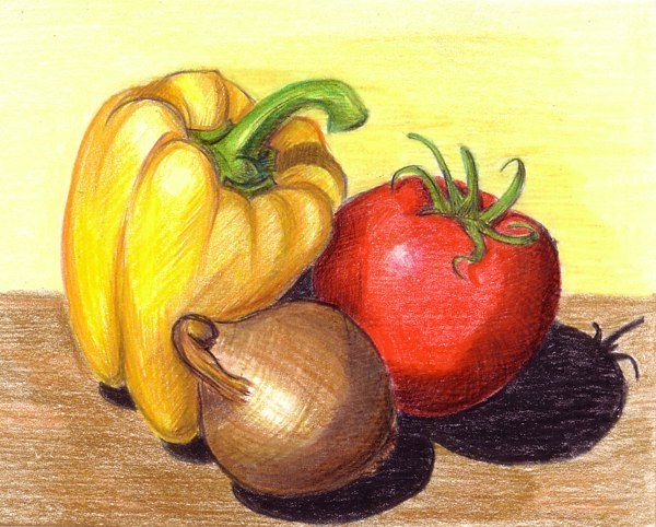 Натюрморт из овощей