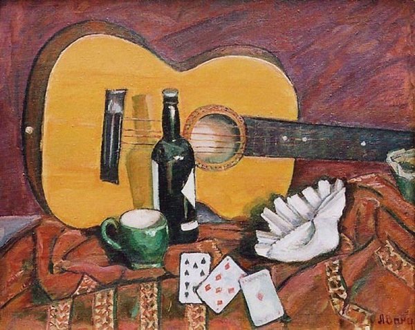 Натюрморт атрибуты искусства карандашом