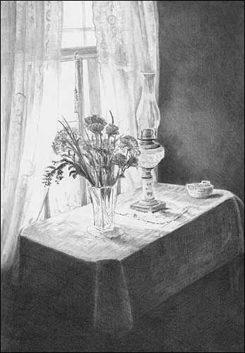 Натюрморт в углубленном пространстве интерьера