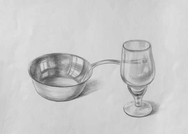 Натюрморт со стеклянным предметом