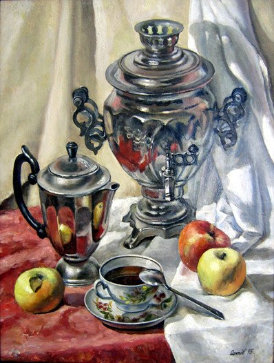 Натюрморт с самоваром Графика