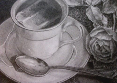 Чаепитие раскраска для детей