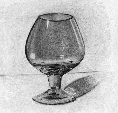 Рисование стеклянных предметов